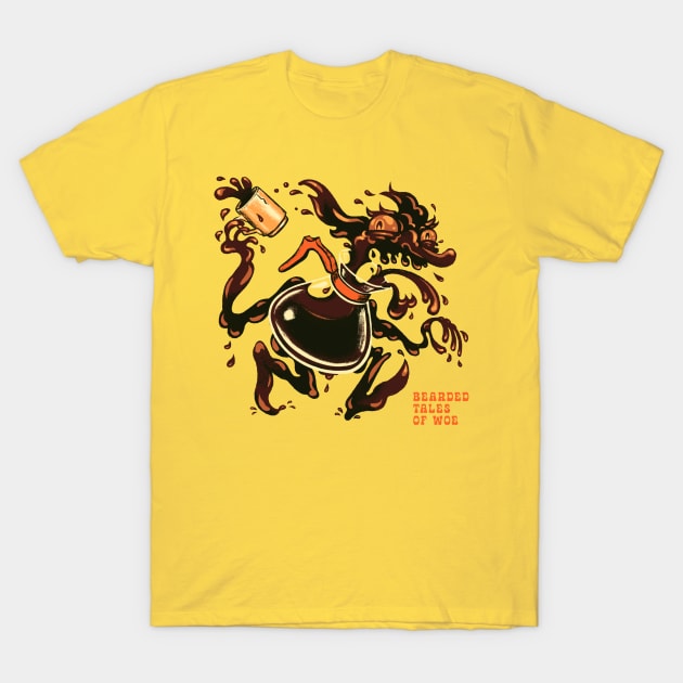 Crazed Coffee Goblin T-Shirt by Bearded Tales Of Woe